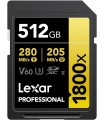 حافظه V60 لکسارLexar Professional 512GB 1800x SDXC 280MB/s UHS-II Gold SD Memory Card