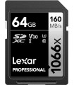 حافظه لکسارLexar 64GB Professional 1066x SDXC Memory Card, UHS-I, C10, U3, V30, Full-HD & 4K Video, Up To 160MB/s