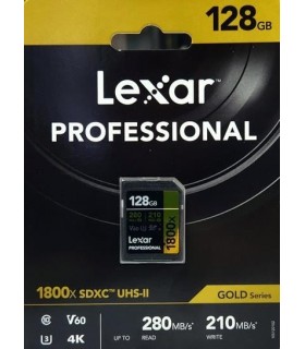 حافظه V60 لکسارLexar 1800x 280MB SDXC UHS-II U3 V60, 128GB