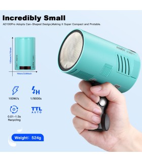 فلاش گودوکس Ad100 Pro Godox رنگ ابی