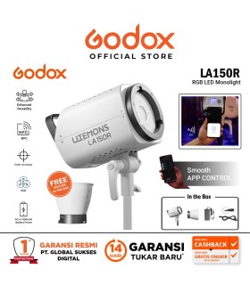 ویدیو لایت LA150 RGB GODOX رنگ خاکستری