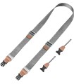 بند حرفه ای دوربین K&F Concept 32mm Camera Neck Strap -Black-Grey