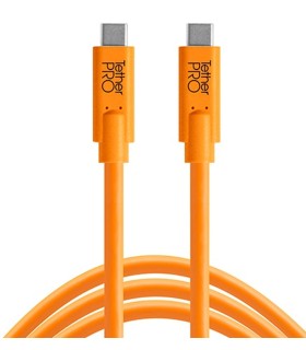 کابل TetherPro USB Type-C Male to USB Type-C Male Cable (15', Orange)