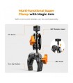 سوپر کلمپ و مجیک ارم Multi-Functional Super Clamp with Ballhead Magic Arm Ms13 K&f