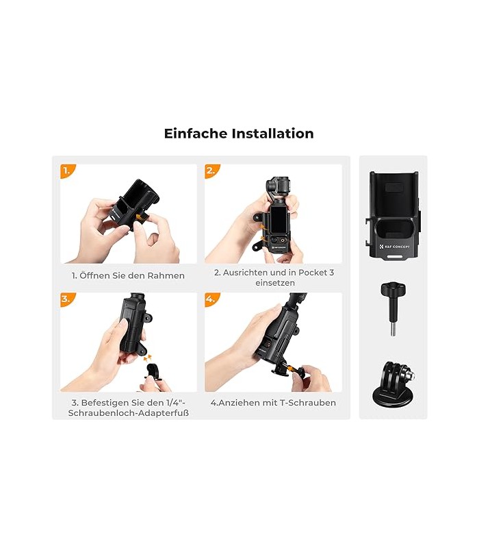 مانت اداپتور سه پایه برای اسمو پاکت ۳ Expansion Adapter Mount Compatible with DJI Osmo Pocket 3, k&f