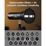 SmallRig RF 10C Portable Focusable LED Video Light نور به همراه شکل دهنده نور