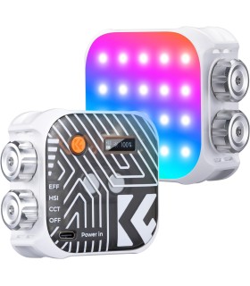 نورRGB کوچک رنگ سفید K&F 6W RGB -KF34