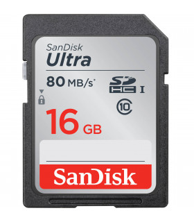 کارت حافظه SDHC سنديسک مدل Ultra کلاس 10 UHS-I U1 سرعت 533X  80MBps ظرفيت 16 گيگابايت