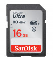 کارت حافظه SDHC سنديسک مدل Ultra کلاس 10 UHS-I U1 سرعت 533X  80MBps ظرفيت 16 گيگابايت