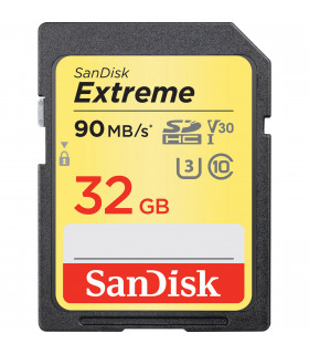 کارت حافظه SDHC سنديسک مدل Extreme V30 کلاس 10 UHS-I U3 سرعت 600X  90MBps ظرفيت 32 گيگابايت