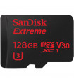 کارت حافظه microSDXC سن ديسک مدل Extreme V30 کلاس 10 UHS-I U3 سرعت 600X 90MBps همراه با آداپتور SD ظرفيت 128 گيگابايت