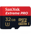 کارت حافظه microSDHC سنديسک مدل Extreme Pro کلاس 10 UHS-I U3 سرعت 633X 95MBps همراه با آداپتور SD ظرفيت 32 گيگابايت