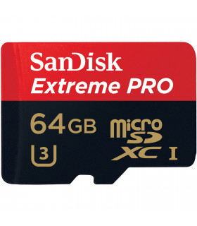 کارت حافظه microSDXC سنديسک مدل Extreme Pro کلاس 10 UHS-I U3 سرعت 633X 95MBps همراه با آداپتور SD ظرفيت 64 گيگابايت