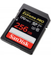 کارت حافظه SDXC سن دیسک مدل Extreme Pro V30 کلاس ۱۰ استاندارد UHS-I U3 سرعت ۱۷۰mbps ظرفیت ۲۵۶ گیگابایت