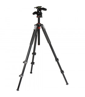 سه پایه مانفروتو مدل MK055XPRO3-3W همراه هد سه محوری