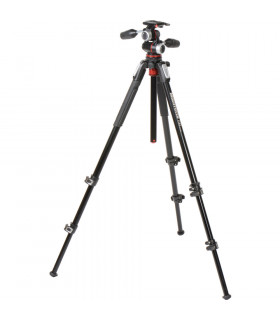 سه پایه مانفروتو مدل MK190XPRO3-3W همراه با سر سه پایه سه محوره