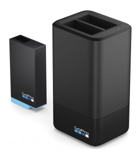 شارژ دوتایی گوپرو GoPro Dual Battery Charger همراه با باطری برای MAX 360 Camera