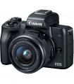 دوربین بدون‌آینه کانن مدل Canon EOS M50 Mirrorless همراه با لنز EF-M15-45mm