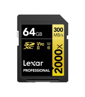 کارت حافظه لکسار Lexar 64GB Professional 2000x UHS-II SDXC