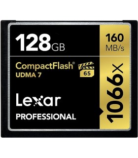 حافظه سی اف لکسارLexar Professional 1066x 128GB CompactFlash Card, Up to 160MB/s